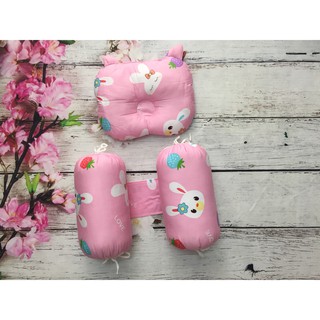 Bộ chặn kèm gối lõm bông lụa cho bé