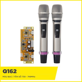 Bộ micro không dây đa năng q162 dùng để lắp loa kéo