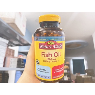 { MẪU MỚI } DẦU CÁ OMEGA 3 FISH OIL 1200mg, 200 viên, Mỹ