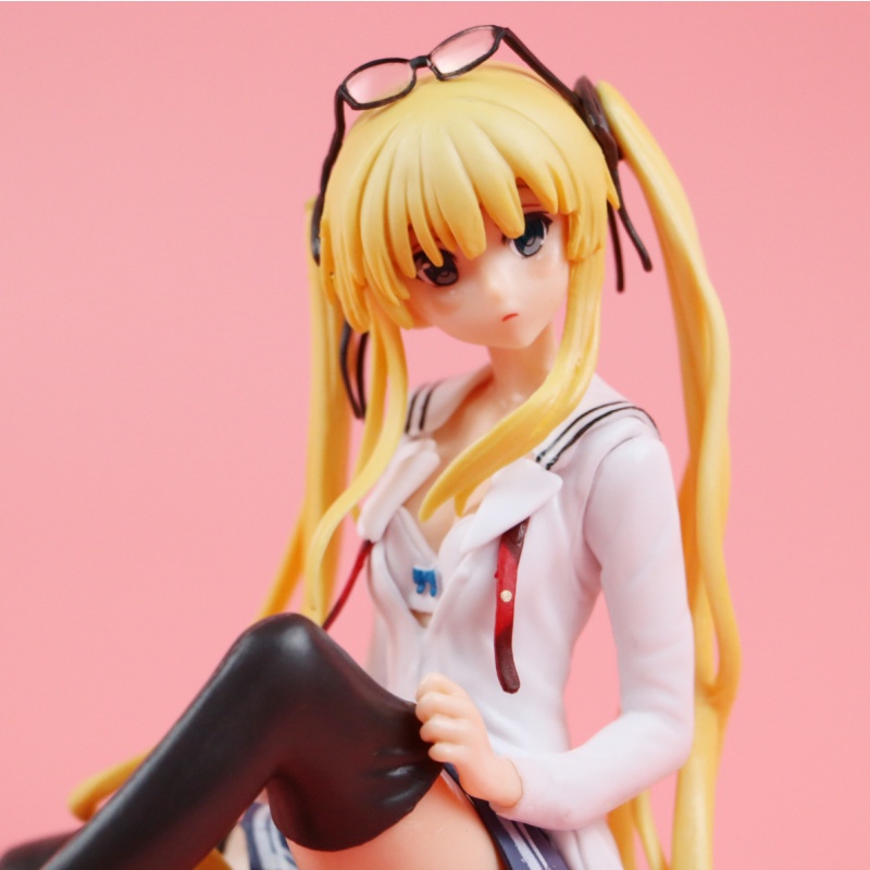 Mô hình nhân vật anime nữ có thể điều chỉnh tư thế ngồi trang trí xe ô tô