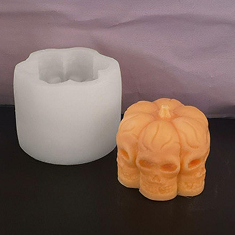 GOGOUP Khuôn Làm Nến Hình Đầu Lâu Và Bí Ngô Trang Trí Halloween