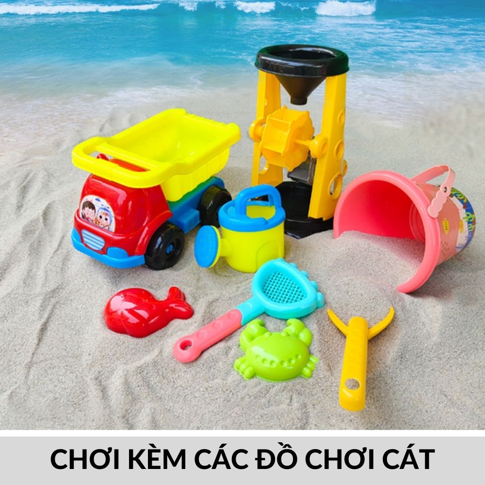 Đồ chơi cho bé hạt muồng xúc cát (Có bán bộ xe và phụ kiện chơi kèm) mã 50128
