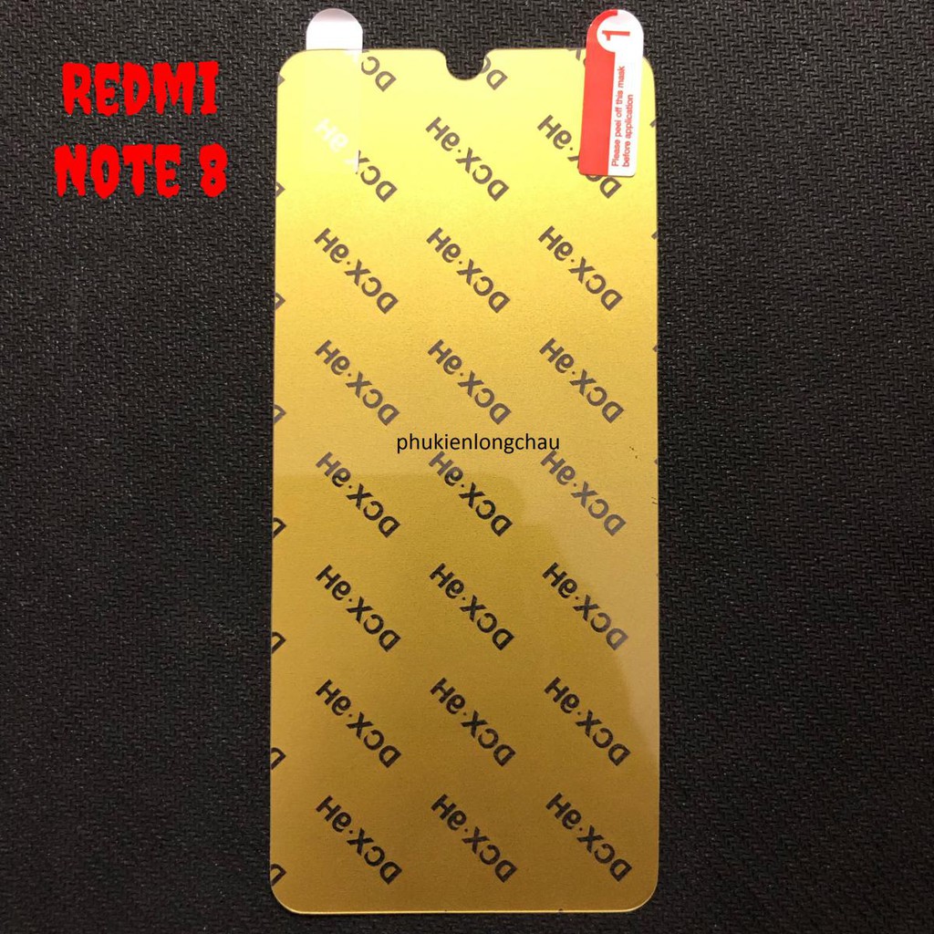 Miếng Dán Màn Hình Siêu Mỏng Dẻo Nano Cường Lực DCX-9H Xiaomi Redmi Note 8