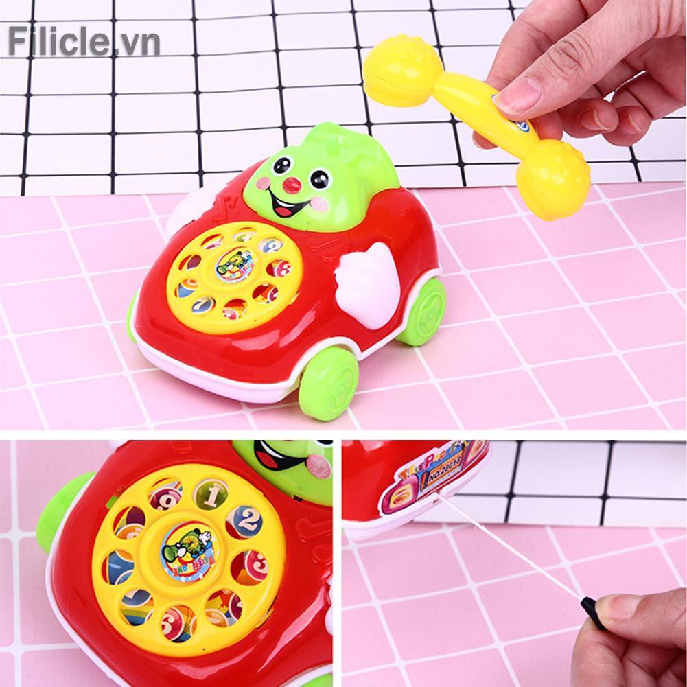 Đồ chơi Plastic Smile Cartoon Simulation Phone Car Educational Infant Kids Toy Gift