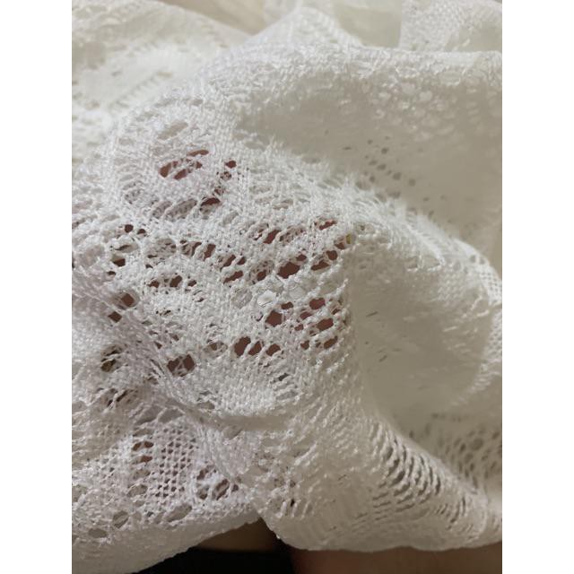 Áo Choàng Ren Trắng Dáng Dài Đi Biển - Kèm Hình Thật