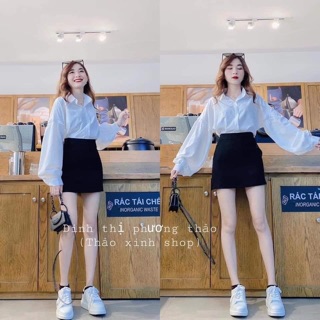 ÁO SƠ MI TRẮNG TAY BÈO