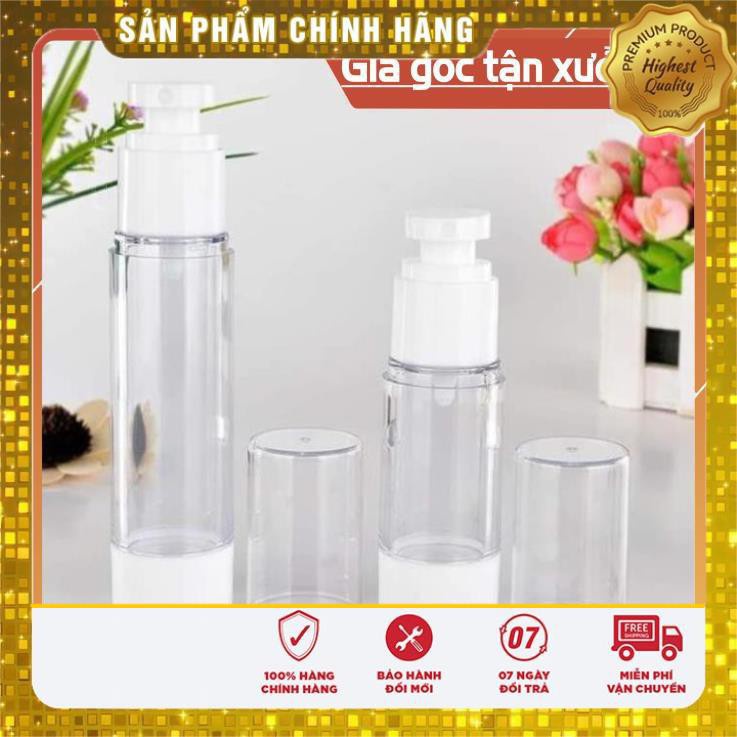 Chai Chiết Mĩ Phẩm ❤ TRÙM SỈ ❤ Chai nhựa hút chân không 15ml,30ml,50ml,100ml chiết mỹ phẩm , phụ kiện du lịch