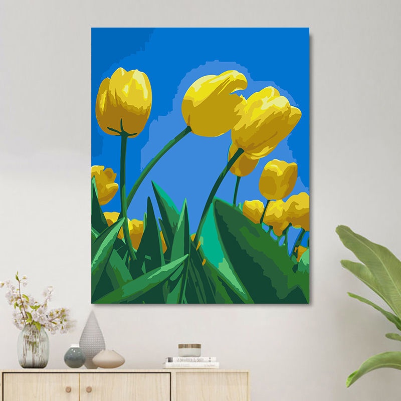 Bức tranh sơn dầu trang trí bằng tay