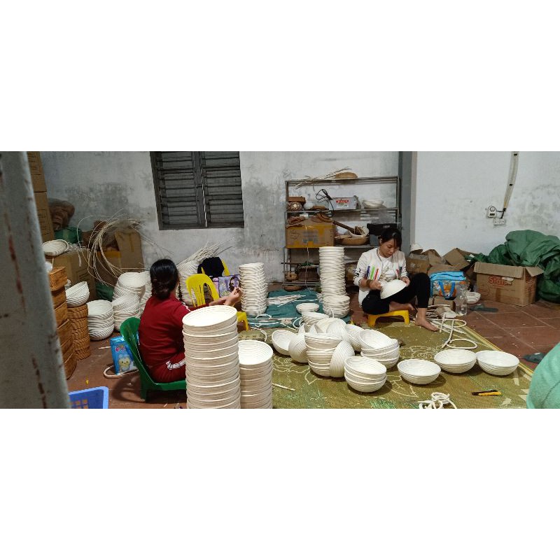 Rổ mây ủ bánh mì hình tròn đường kính 18cm, 20cm, 23cm, có vải lót đi kèm (hàng đẹp loại 1 xuất khẩu) | BigBuy360 - bigbuy360.vn