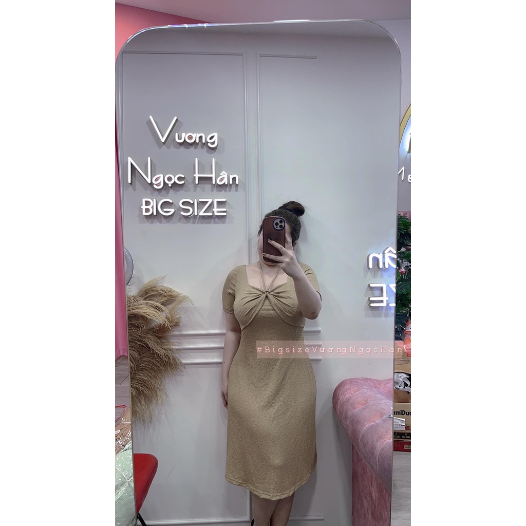 ĐẦM THUN GÂN XỐP CUỘC NƠ BIGSIZE