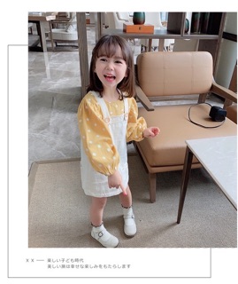 SET ÁO VÀNG CHẤM BI PHỐI