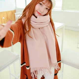 Lẻ 1 cái khăn choàng len màu trơn 