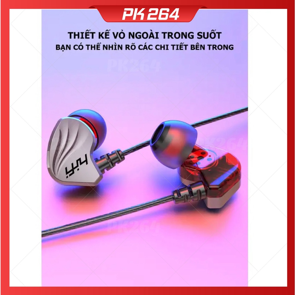 Tai Nghe Nhét Tai HiFi S2000 Pro Super Bass Chống Ồn Cực Tốt, Âm Thanh Khủng, Chơi Game Ngon