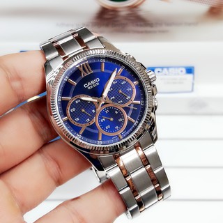 Đồng Hồ Dây Thép Không Gỉ Casio MTP-E315RG-2AVDF