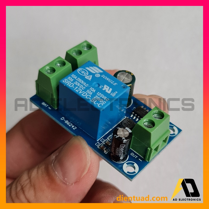 Module Mạch Chuyển Nguồn Tự Động UPS  5V/12V - 48VDC 10A chuyển nguồn dự phòng cho Camera, Wifi khi cúp điện...