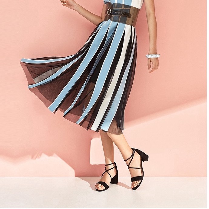 {Sales Sốc} Sandal Nữ Gót trụ 6 phân dáng Basic 2 Màu Chất Da Lộn