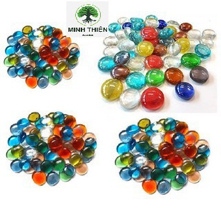 sỏi thủy tinh trang trí bể cá 500g