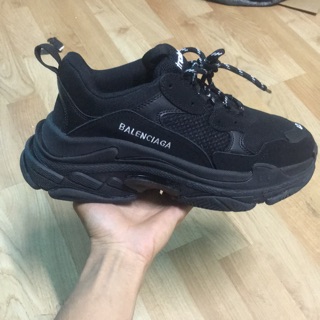 [Rẻ vô địch+full box]Giày balen trips đen full size