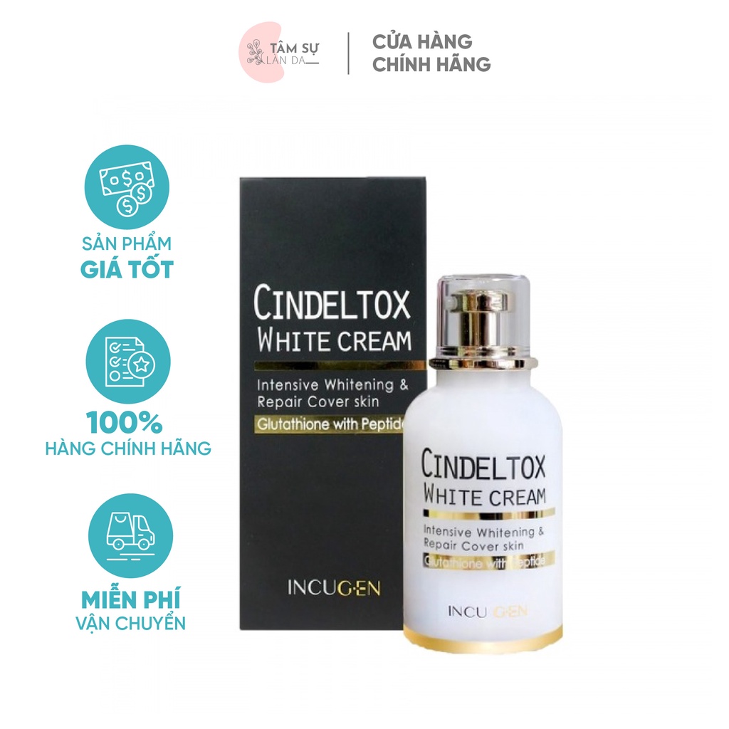 Kem Truyền Trắng Da Cindeltox White Cream 50ml