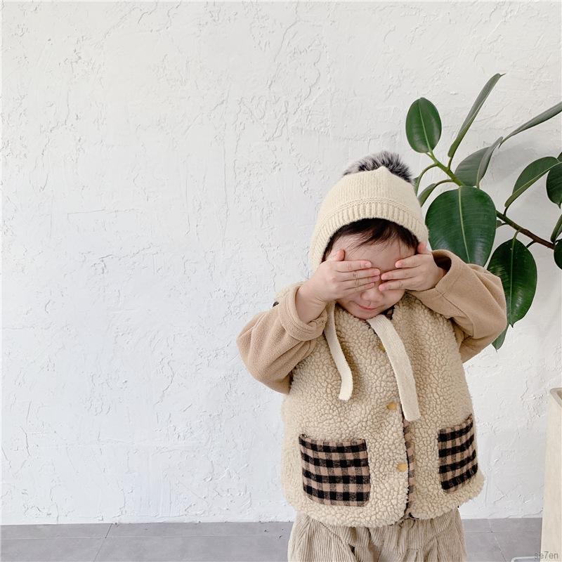 Áo Khoác Cardigan Không Tay Giữ Ấm Se7En Cho Bé 2-8 Tuổi