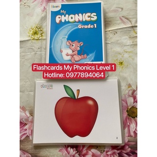 Flashcard My Phonics Level 1 kích thước A5 ép plastics bền đẹp