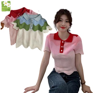 Áo len họa tiết lượn sóng mà sắc trẻ trung