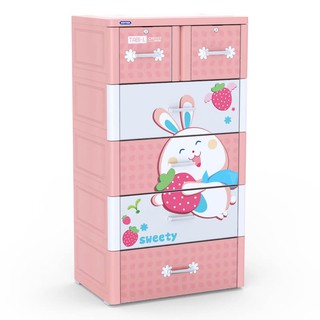 TỦ NHỰA DUY TÂN TABI L 5 NGĂN HỒNG- GIAO MẪU NHIÊN