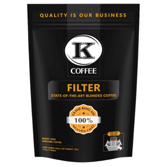 Cà Phê Phin Giấy K Coffee Filter 50g - Cà phê nguyên chất