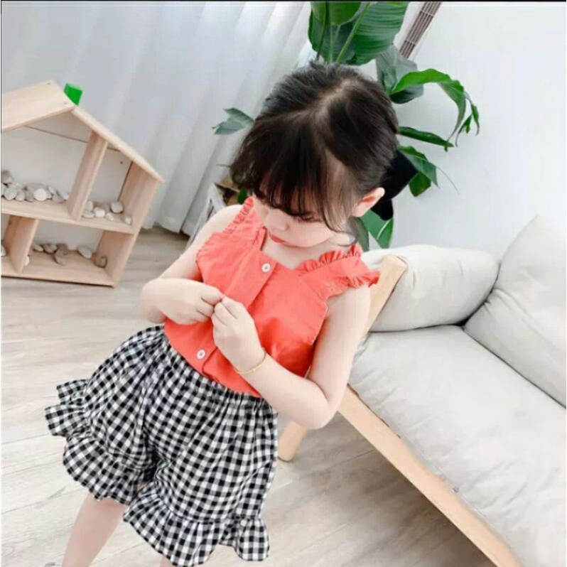 QUẦN ĐÙI BÉ GÁI HỌA TIẾT KẺ Ô VUÔNG