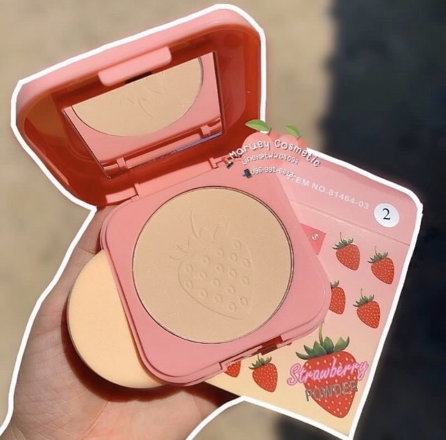 Phấn nén kèm mút tán quả dâu Kissbeauty | BigBuy360 - bigbuy360.vn