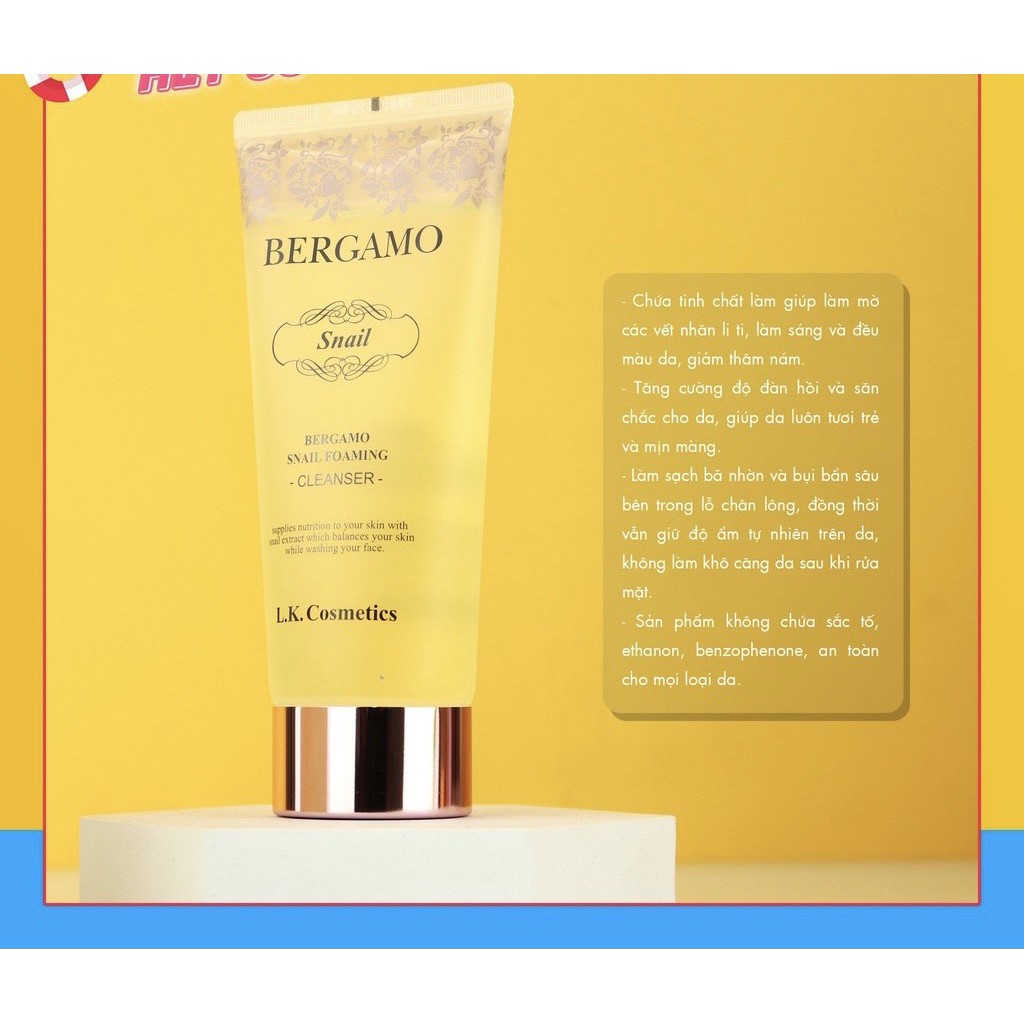 Sữa rửa mặt BERGAMO Foaming Cleanser 150ml