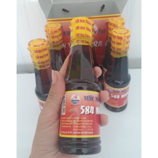 Nước mắm 584 Nha Trang 180ml hộp 6 chai