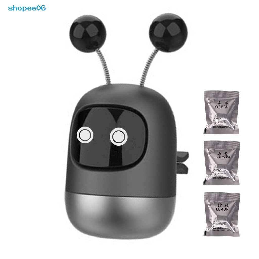 Tinh dầu gắn điều hòa xe hơi hình robot bằng hợp kim nhôm