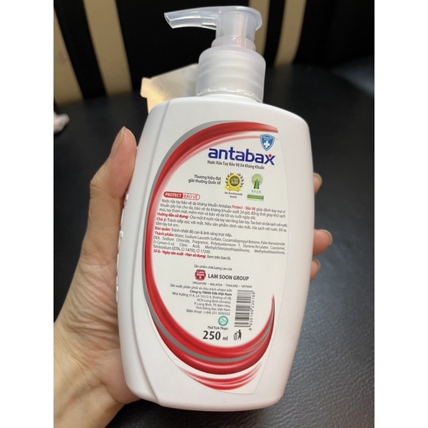 Nước rửa tay kháng khuẩn Antabax 250ml chính hãng
