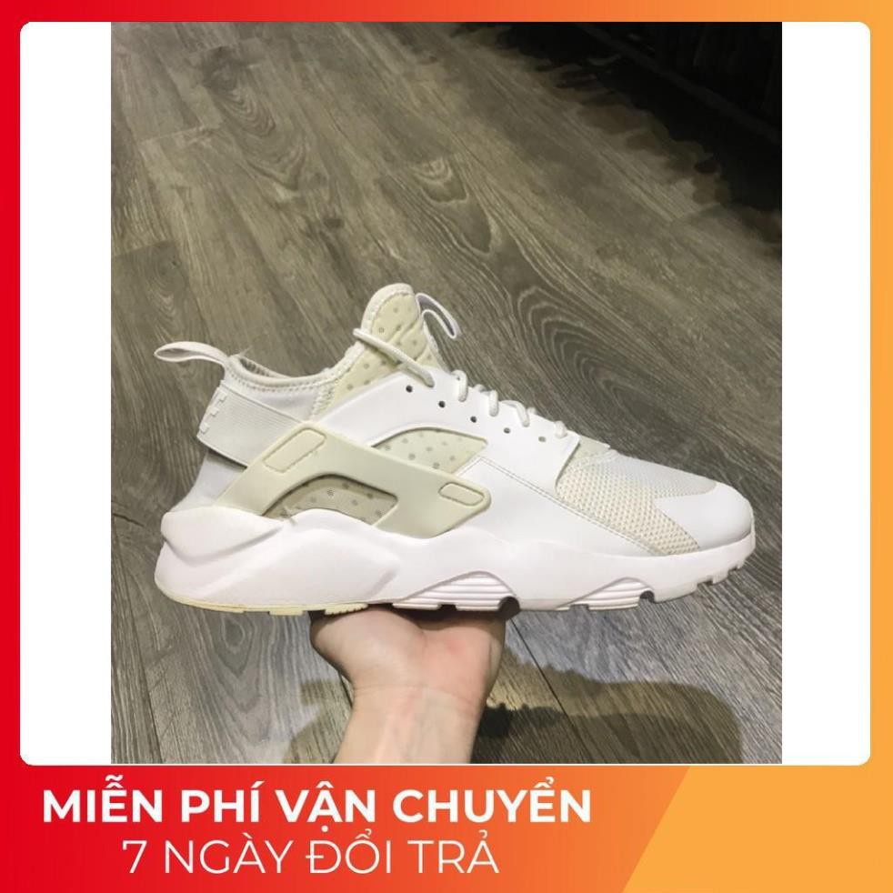 ff [ Sales 11-11] [Hàng Auth] Giày Nike Huarache 2hand trắng 43 27.5cm . HOT . 11.11 :