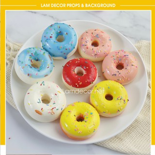Mô Hình Bánh Donut Giả Trang Trí Siêu Xinh