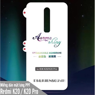 Miếng dán PPF 7 màu cho Xiaomi Redmi K20 / K20 Pro / MI 9T - MI 9T PRO chống trầy mặt lưng