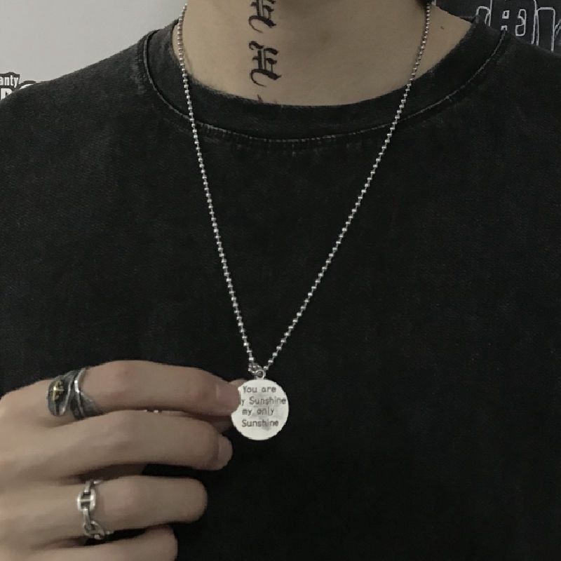 Dây Chuyền Mặt Hình Gấu 22 Mặt Trời Phong Cách Harajuku Dễ Phối Đồ Dành Cho Nam