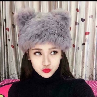 Ảnh thật mũ lông tai thỏ loại 1