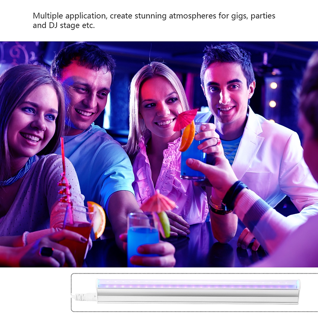 Đèn chiếu sáng đen UV 24-LED 6W cho poster UV có thể điều chỉnh ánh sáng cho bữa tiệc