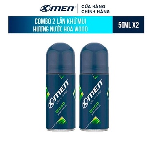 Combo 2 lăn khử mùi X-men 50ml Hương Wood