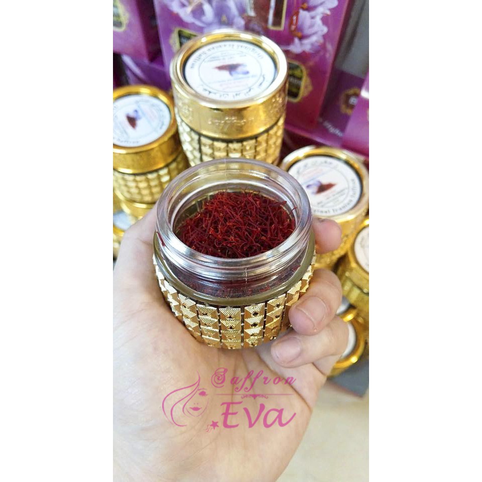 Hộp 05gr Saffron Iran loại Negin 180k/1gr, xách tay trực tiếp từ Dubai