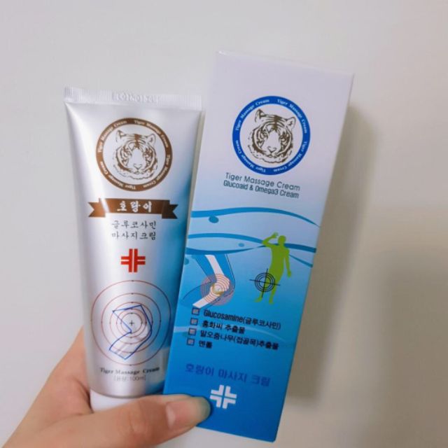 Combo 4 chai Dầu Lạnh Hàn Quốc Tiger Massage Cream