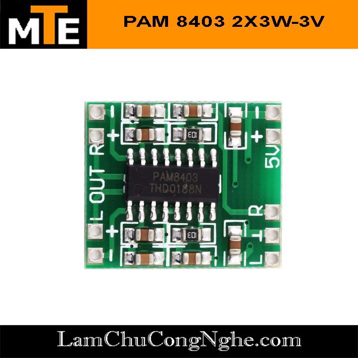 Module khuếch đại âm thanh PAM 8403 6w Hifi Mạch chế loa mini 6w