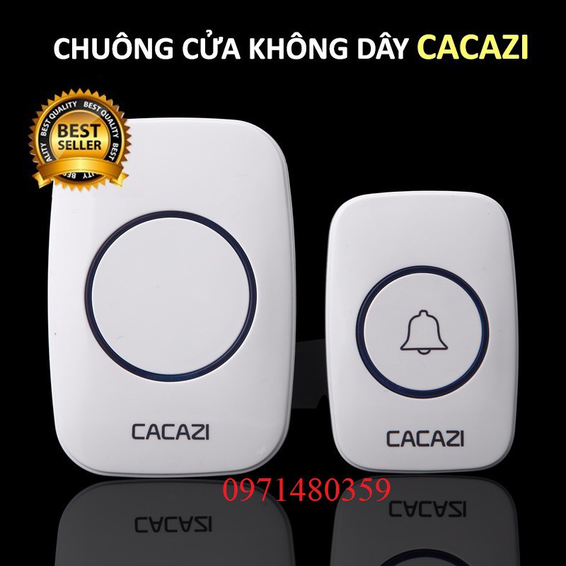 Chuông cửa không dây chính hãng Cacazi - KeShun, tặng thêm pin, BẢO HÀNH 1 NĂM