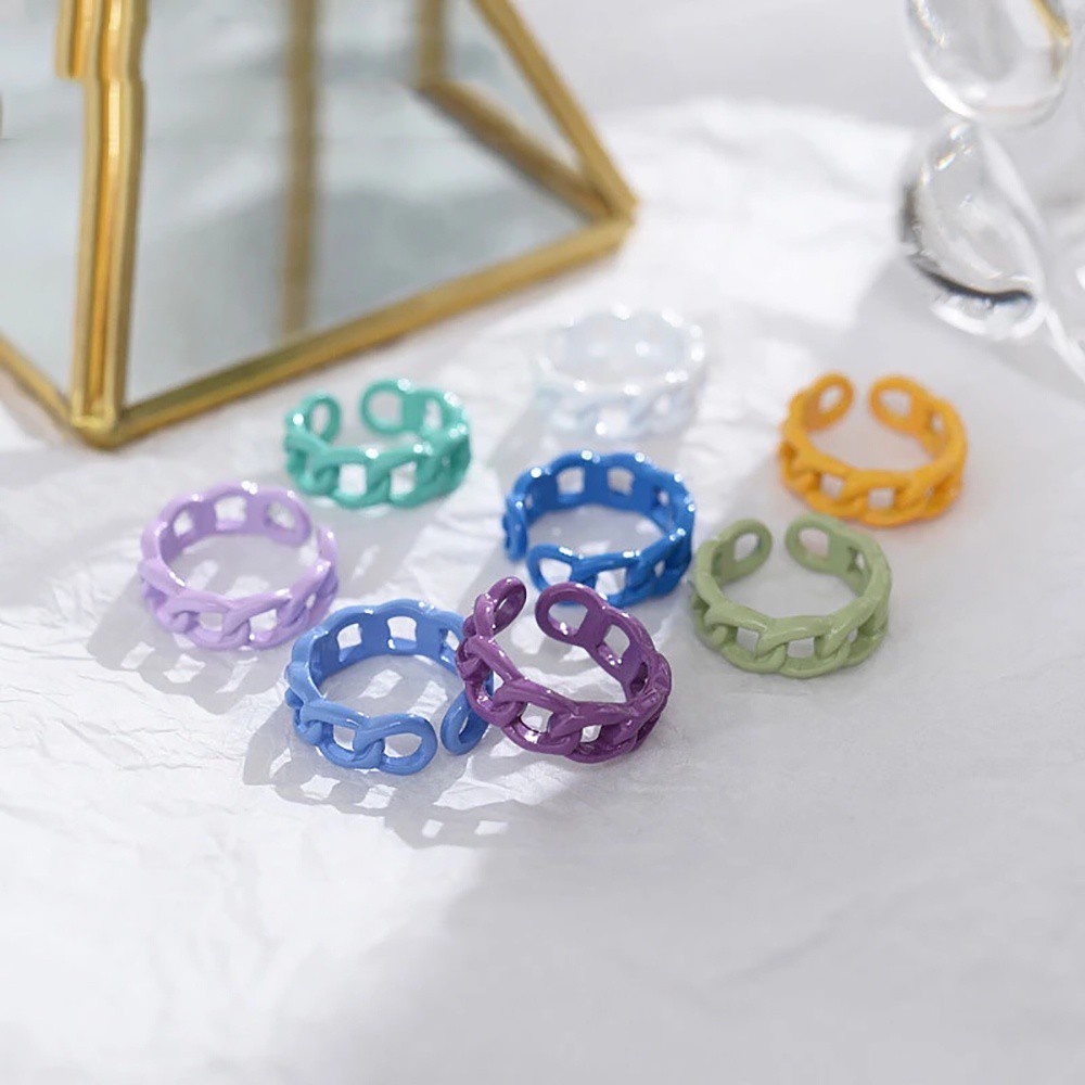 Nhẫn Hợp Kim Hở Phong Cách Cổ Điển Thời Trang Hàn Quốc Cho Nữ