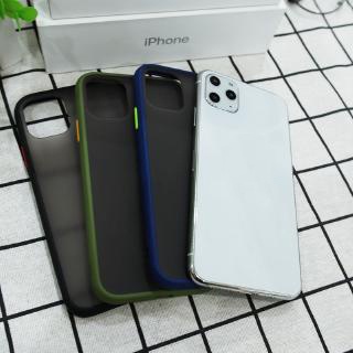 Ốp điện thoại chống sốc không bám vân tay màu trơn thời trang thích hợp cho iPhone X Xs Max Xr 6 6s 7 8 Plus 11 Pro Max