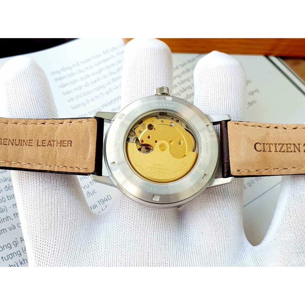 Đồng hồ chính hãng máy lộ cơ Citizen Automatic NJ2180 - 11A