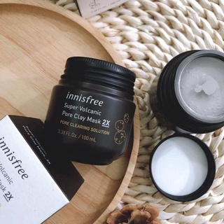 MẶT NẠ ĐẤT SÉT INNISFREE 2X Super Volcanic Pore Clay Mask Innisfree [HOT]
