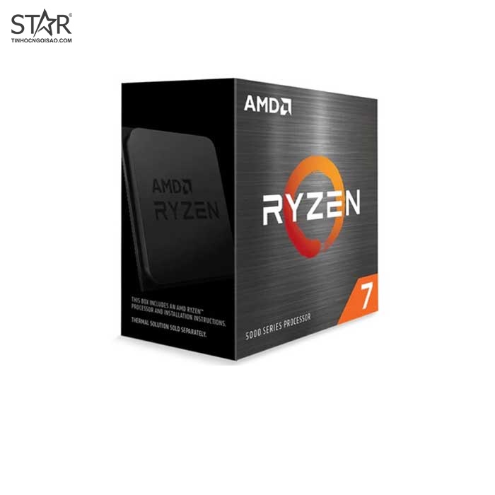 CPU AMD RYZEN 7 5800X (3.8GHz Up to 4.7GHz, AM4, 8 Cores 16 Threads) Box Chính Hãng